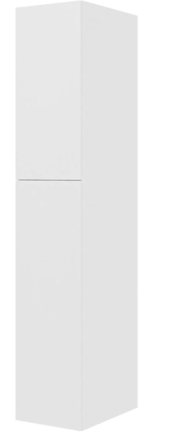 Multi-Living Hvid Malet Front XL Linnedskab 40 cm med 4 hylder, 3 bakker og to-delt låge - deludtræk