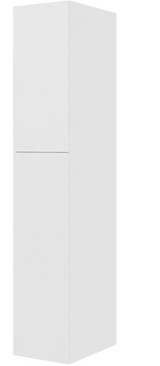 Multi-Living Hvid Malet Front XL Linnedskab 40 cm med 4 hylder, 3 bakker og to-delt låge - deludtræk