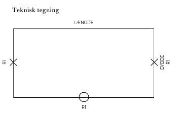 Cisterne plade i Solid Surface 110 Arctic White Mat