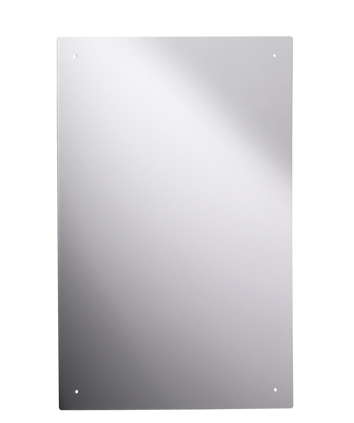 Vandal resistant mirror 600 x400 mm with visible fixing