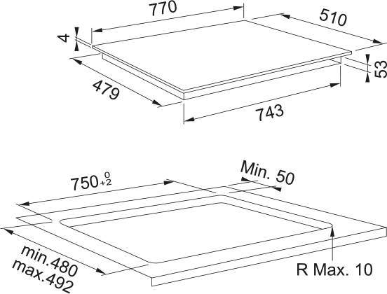 INDUKTIONSKOGEPLADE MYTHOS FMY 808 I FP BK