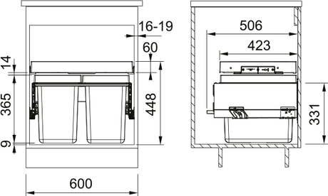 Affaldssystem - Sorter FX 60 26-26