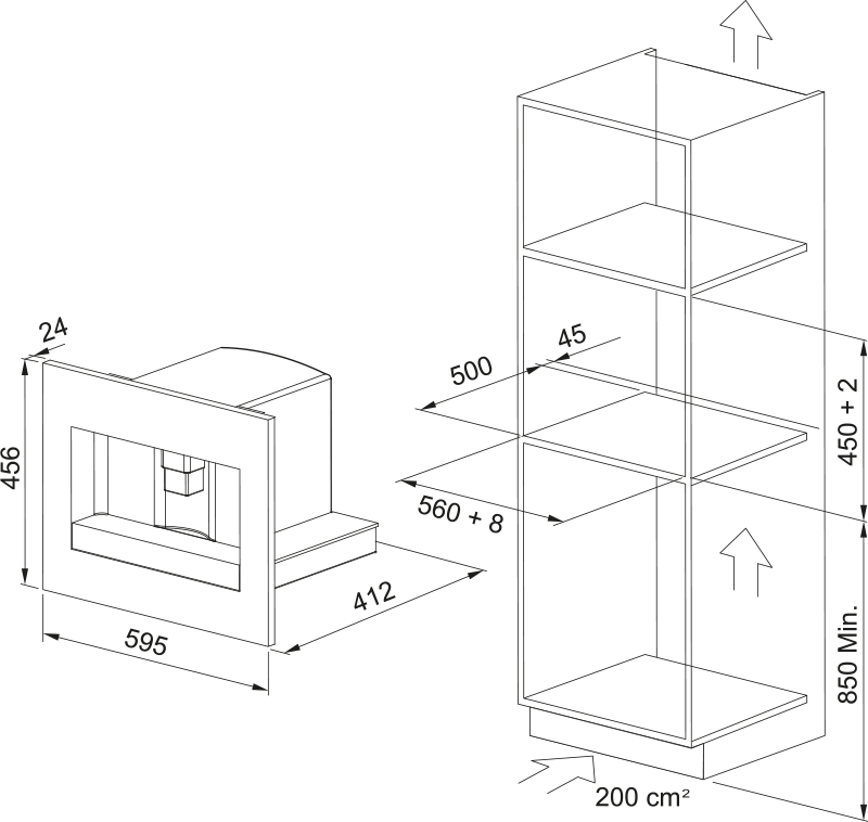 Kaffemaskine FMY 45 CM Sort