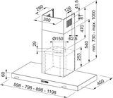 Emhætte TALE 915 W BK MATT/2 FRANKE