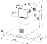 EMHÆTTE FTMY AH BK MATT F90 FRANKE
