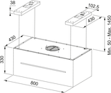EMHÆTTE FMAS BK EXTRA MATT F80 KL FRANKE