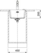 MRG 210-37 MATT BLACK, MANUEL STRAINER Sort køkkenvask