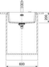 MRG 210-52 MATT BLACK, MANUEL STRAINER Sort Køkkenvask