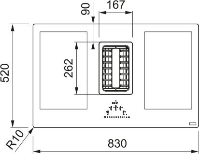 MARIS2GETHER FMA 839 HI - Induktionskogeplade med integreret emhætte