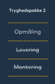 Tryghedspakke 2 Opmåling for BP Mors bordplader
