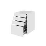 Multi-Living Køkken skuffeskab i Hvid Front H: 70,4 cm D: 60,0 cm - 4 skuffer deludtræk og softluk - Bredde: 50 cm