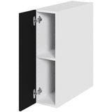 Multi-Living Køkken hyldeskab i Cibo Nero H: 70,4 cm D: 60,0 cm - 1 låge inklusiv 1 hylde - Bredde: 20 cm