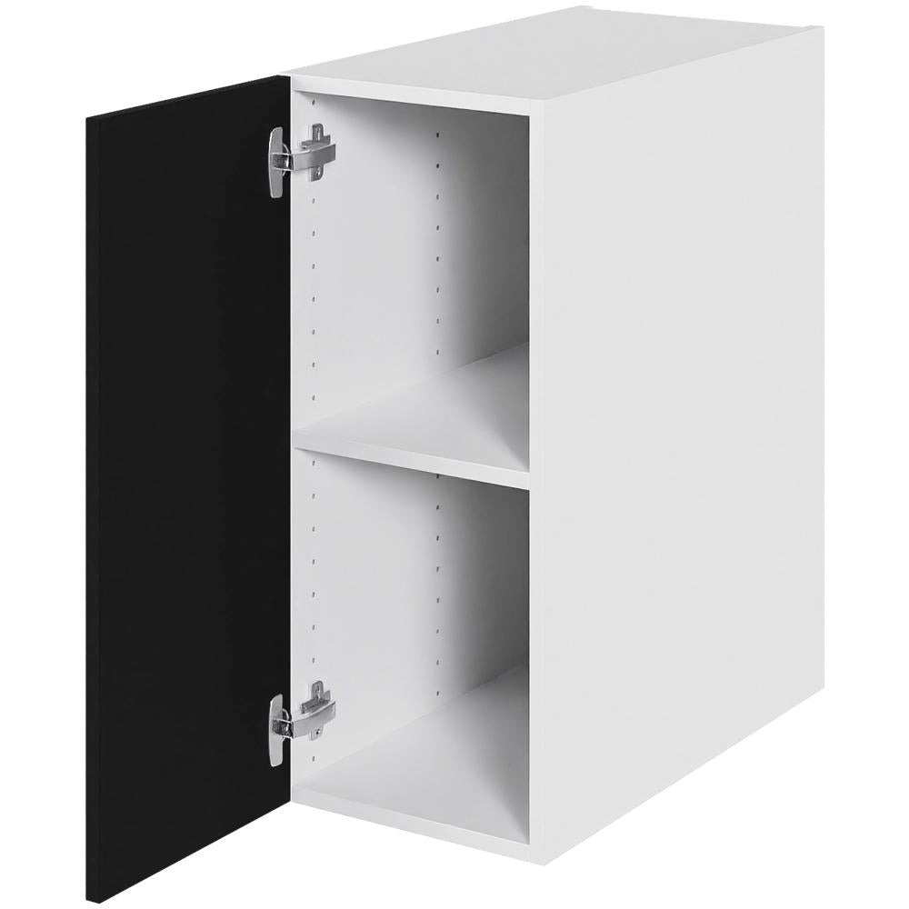 Multi-Living Køkken hyldeskab i Cibo Nero H: 70,4 cm D: 60,0 cm - 1 låge inklusiv 1 hylde - Bredde: 30 cm