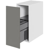 Multi-Living Køkken affaldsskab i Cibo Grigio H: 70,4 cm D: 60,0 cm - Inklusiv affaldssystem med frontudtræk - Bredde: 30 cm