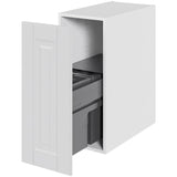 Multi-Living Køkken affaldsskab i Romantik H: 70,4 cm D: 60,0 cm - Inklusiv affaldssystem med frontudtræk - Bredde: 30 cm