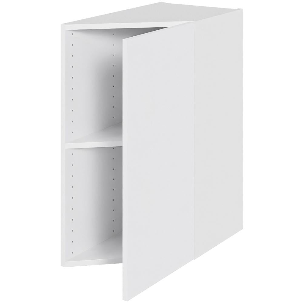 Multi-Living Køkken skråskab i Hvid Front 45 grader H: 70,4 cm D: 60,0 cm - En hylde - Bredde: 30 cm