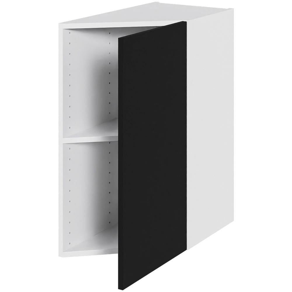 Multi-Living Køkken skråskab i Cibo Nero 45 grader H: 70,4 cm D: 60,0 cm - En hylde - Bredde: 30 cm