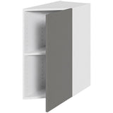 Multi-Living Køkken skråskab i Cibo Grigio 45 grader H: 70,4 cm D: 60,0 cm - En hylde - Bredde: 30 cm