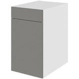 Multi-Living Køkken grydeskab i Cibo Grigio underskab H: 70,4 cm D: 60,0 cm - 2 udtræksriste 1 låge og 1 skuffe med deludtræk/softluk - Bredde: 40 cm