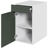 Multi-Living Køkken hyldeskab i Cibo Verde 120 H: 70,4 cm D: 60,0 cm B:40 cm - med skuffe og hylde
