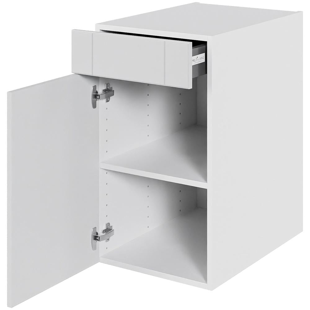 Multi-Living Køkken hyldeskab i Romantik H: 70,4 cm D: 60,0 cm - 1 låge & skuffe deludtræk/softluk - Bredde: 40 cm