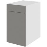 Multi-Living Køkken grydeskab i Cibo Grigio underskab H: 70,4 cm D: 60,0 cm - 2 udtræksriste 1 låge & 1 skuffe med fuldudtræk/softluk - Bredde: 40 cm