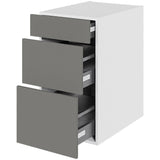 Multi-Living Køkken skuffeskab i Cibo Grigio H: 70,4 cm D: 60,0 cm - 3 skuffer deludtræk/softluk - Bredde: 40 cm