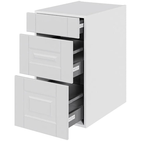 Multi-Living Køkken skuffeskab i Romantik H: 70,4 cm D: 60,0 cm - 3 skuffer deludtræk/softluk - Bredde: 40 cm