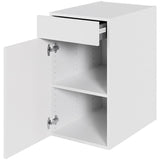 Multi-Living Køkken hyldeskab i Malet Hvid Front H: 70,4 cm D: 60,0 cm - 1 låge & skuffe fuldudtræk/softluk - Bredde: 40 cm