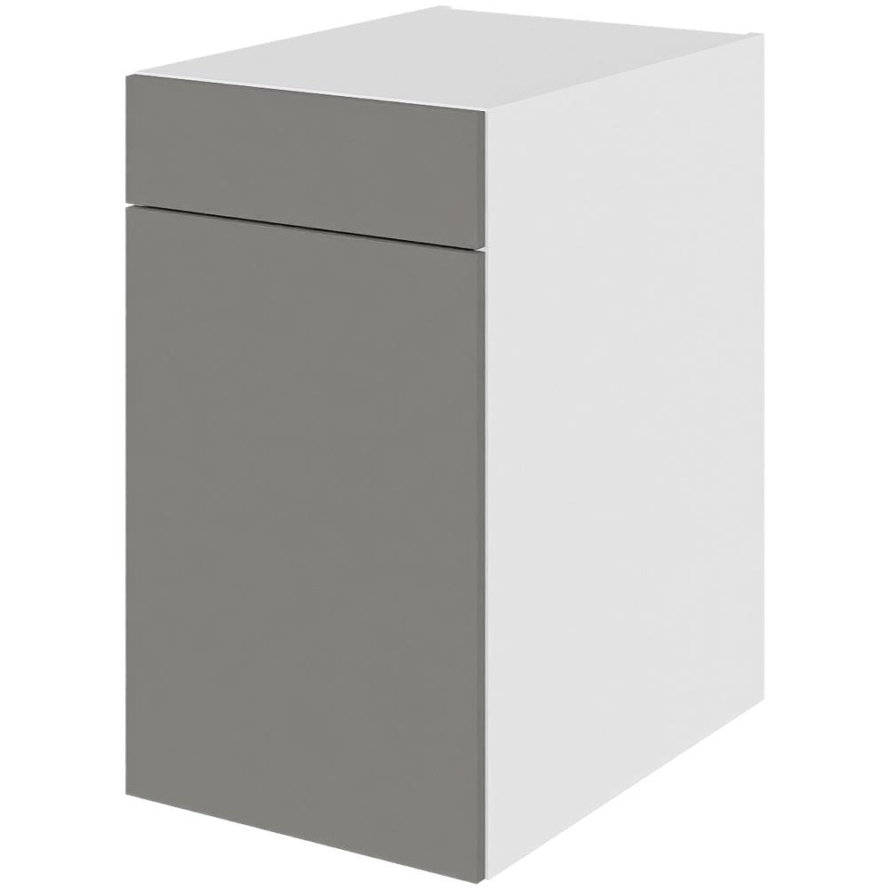 Multi-Living Køkken hyldeskab i Cibo Grigio H: 70,4 cm D: 60,0 cm - 1 låge & skuffe fuldudtræk/softluk - Bredde: 40 cm