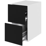 Multi-Living Køkken skuffeskab i Cibo Nero H: 70,4 cm D: 60,0 cm - 2 skuffer fuldudtræk/softluk - Bredde: 40 cm