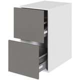 Multi-Living Køkken skuffeskab i Cibo Grigio H: 70,4 cm D: 60,0 cm - 2 skuffer fuldudtræk/softluk - Bredde: 40 cm