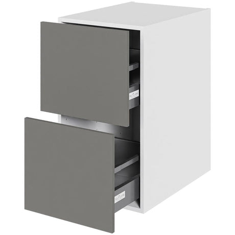 Multi-Living Køkken skuffeskab i Cibo Grigio H: 70,4 cm D: 60,0 cm - 2 skuffer fuldudtræk/softluk - Bredde: 40 cm