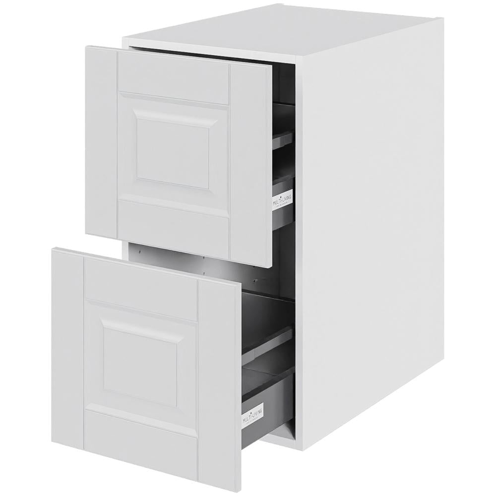 Multi-Living 2 skuffelook Romantik - HQ skuffeskab 40 cm med 2 skuffer - fuldudtræk