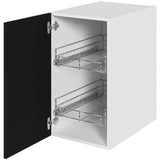 Multi-Living Køkken grydeskab i Cibo Nero underskab H: 70,4 cm D: 60,0 cm - Inklusiv 2 udtræksriste - Bredde: 40 cm