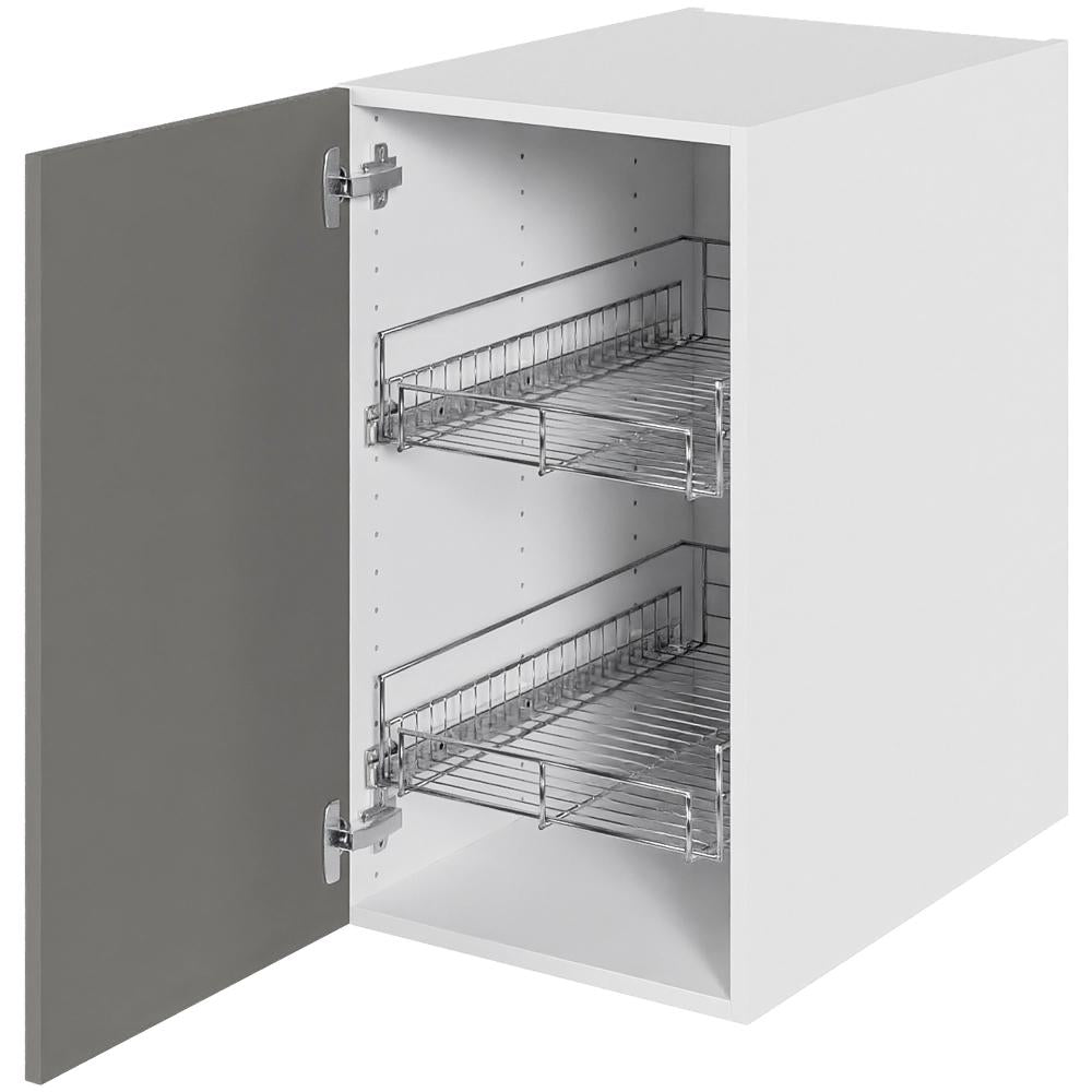 Multi-Living Køkken grydeskab i Cibo Grigio underskab H: 70,4 cm D: 60,0 cm - Inklusiv 2 udtræksriste - Bredde: 40 cm