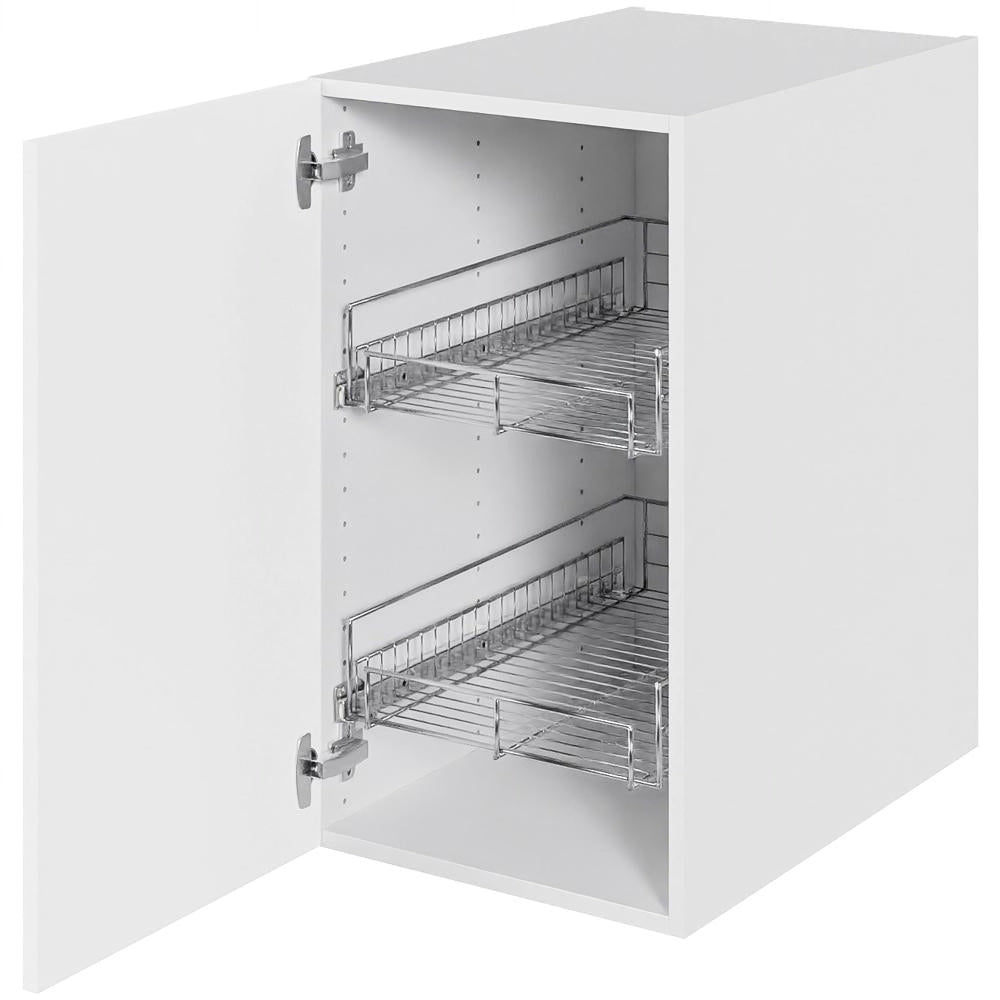 Multi-Living Køkken Grydeskab i Cibo Bianco 129 H: 70,4 cm D: 60,0 cm B: 40 cm- Inklusiv 2 udtræksriste