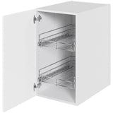 Multi-Living Køkken Grydeskab i Cibo Bianco 129 H: 70,4 cm D: 60,0 cm B: 40 cm- Inklusiv 2 udtræksriste