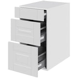 Multi-Living Køkken skuffeskab i Romantik H: 70,4 cm D: 60,0 cm - 3 skuffer fuldtudtræk/softluk - Bredde: 40 cm