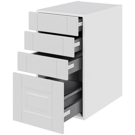 Multi-Living Køkken skuffeskab i Romantik H: 70,4 cm D: 60,0 cm - 4 skuffer fuldtudtræk/softluk - Bredde: 40 cm