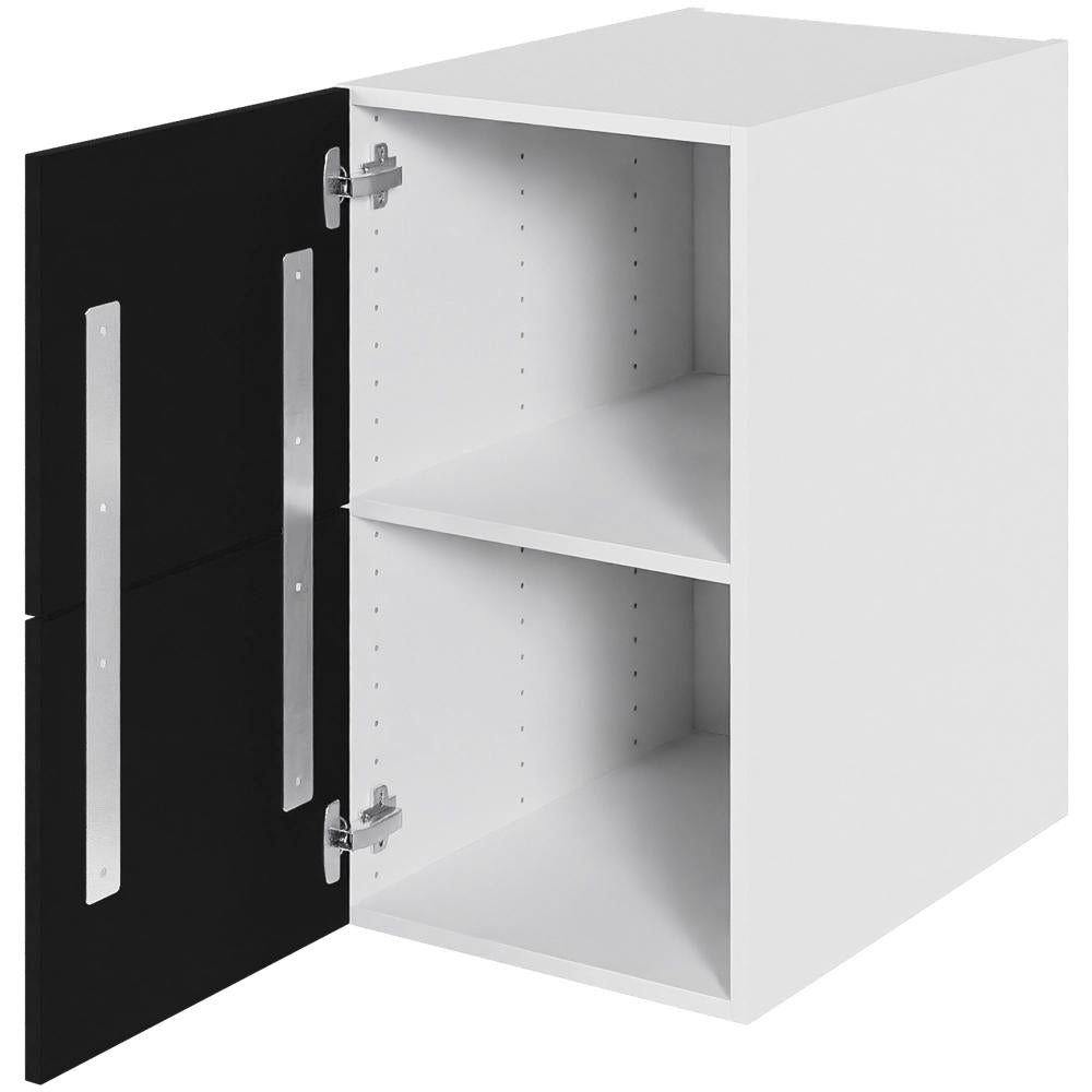 Multi-Living Køkken hyldeskab i Cibo Nero H: 70,4 cm D: 60,0 cm - Inkluderet løs hylde & skuffe look - Bredde: 40 cm