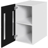 Multi-Living Køkken hyldeskab i Cibo Nero H: 70,4 cm D: 60,0 cm - Inkluderet løs hylde & skuffe look - Bredde: 40 cm