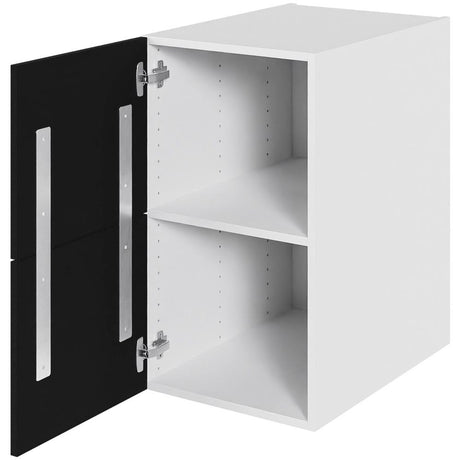 Multi-Living Køkken hyldeskab i Cibo Nero H: 70,4 cm D: 60,0 cm - Inkluderet løs hylde & skuffe look - Bredde: 40 cm