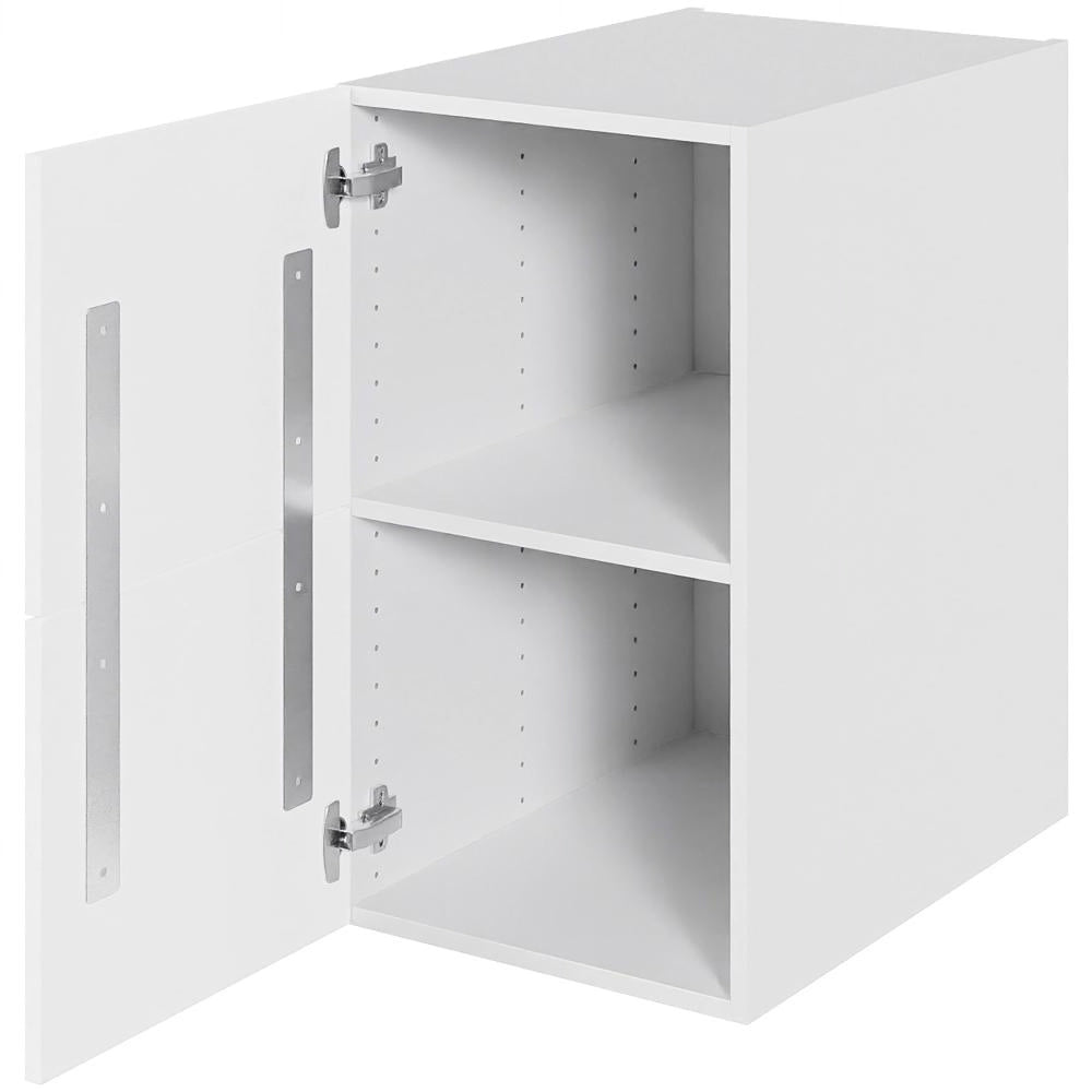 Multi-Living Køkken hyldeskab i Cibo Bianco 129 H: 70,4 cm D: 60,0 cm  B: 40 cm - Inkluderet løs hylde & skuffe look