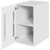 Multi-Living Køkken hyldeskab i Cibo Bianco 129 H: 70,4 cm D: 60,0 cm  B: 40 cm - Inkluderet løs hylde & skuffe look