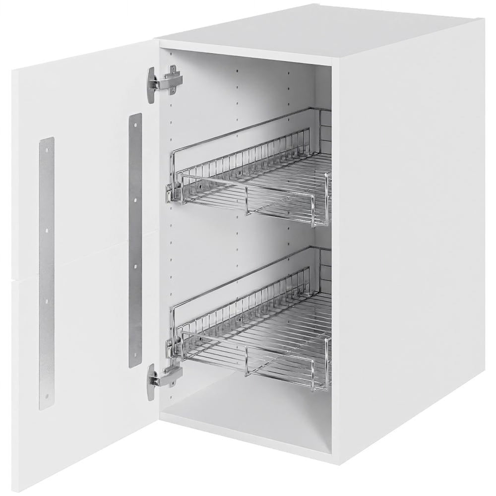 Multi-Living Køkken Grydeskab i Cibo Verde 129 H: 70,4 cm D: 60,0 cm B: 40 cm- Inklusiv 2 udtræksriste og skuffe-look