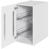 Multi-Living Køkken Grydeskab i Cibo Verde 129 H: 70,4 cm D: 60,0 cm B: 40 cm- Inklusiv 2 udtræksriste og skuffe-look