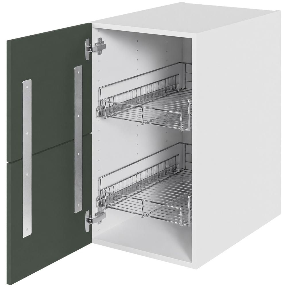 Multi-Living Køkken Grydeskab i Cibo Verde 120 H: 70,4 cm D: 60,0 cm B: 40 cm- Inklusiv 2 udtræksriste og skuffe-look