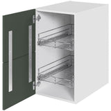 Multi-Living Køkken Grydeskab i Cibo Verde 120 H: 70,4 cm D: 60,0 cm B: 40 cm- Inklusiv 2 udtræksriste og skuffe-look