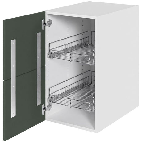 Multi-Living Køkken Grydeskab i Cibo Verde 120 H: 70,4 cm D: 60,0 cm B: 40 cm- Inklusiv 2 udtræksriste og skuffe-look